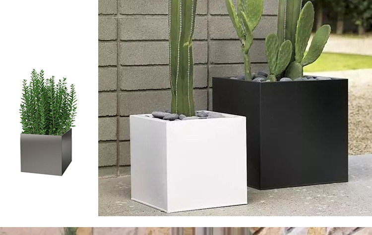 不銹鋼方形花箱