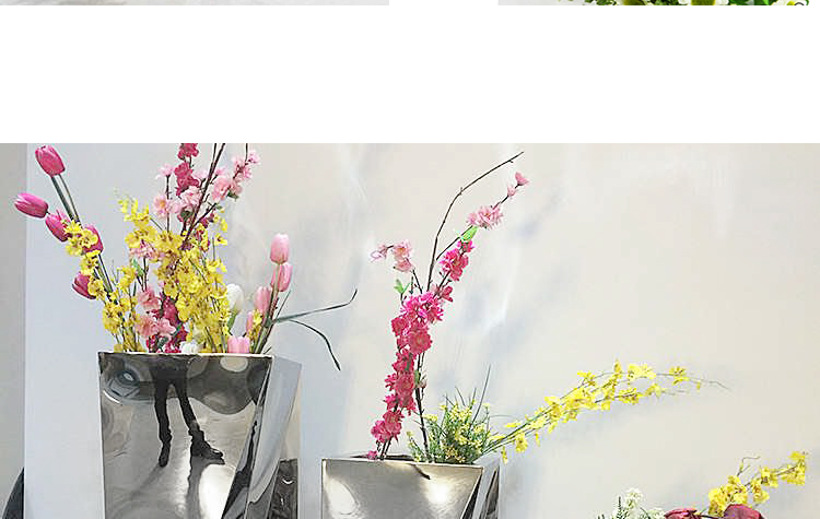 不銹鋼不規(guī)則花盆