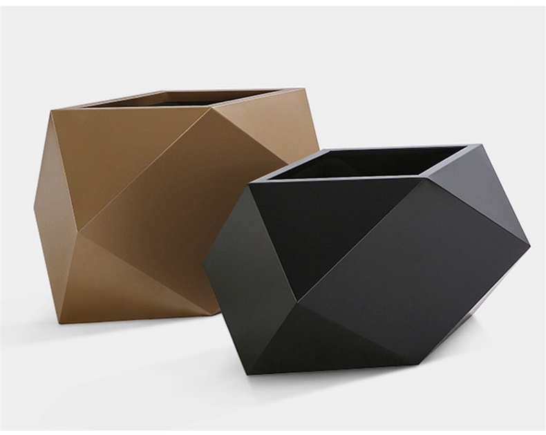 不銹鋼菱形花盆 不銹鋼菱形花盆