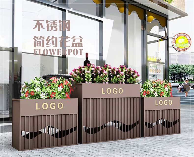 不銹鋼戶外花箱 不銹鋼戶外花箱