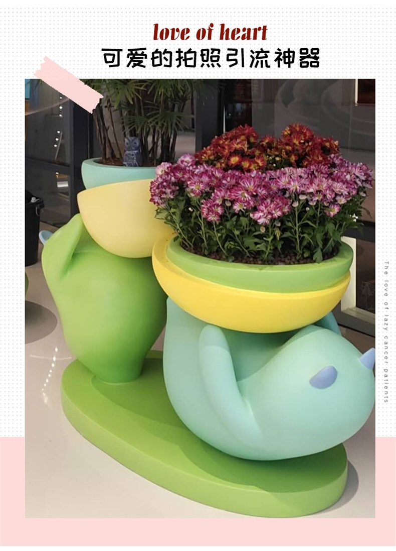 小熊系列玻璃鋼美陳花盆 小熊系列玻璃鋼美陳花盆