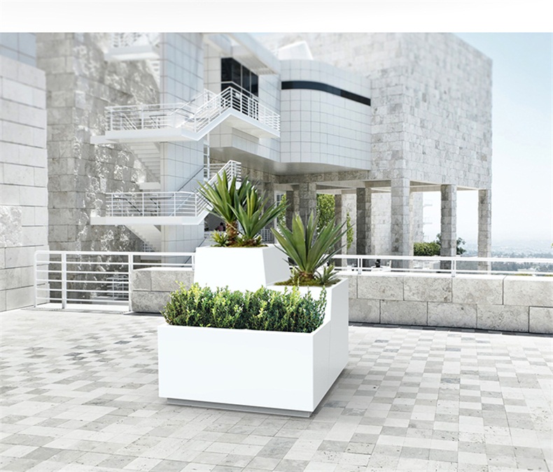 戶外長方形玻璃鋼花箱