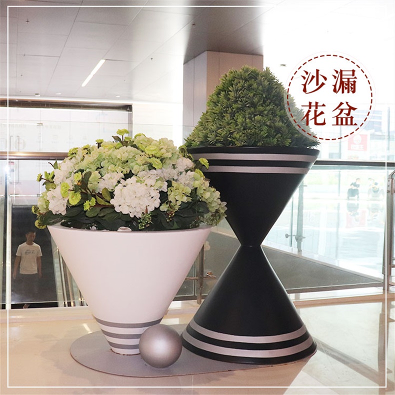 玻璃鋼沙漏創(chuàng)意花盆