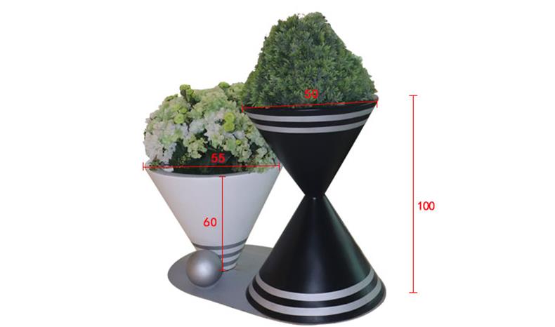 玻璃鋼沙漏創(chuàng)意花盆