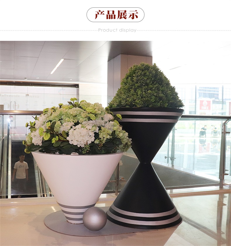 玻璃鋼沙漏創(chuàng)意花盆