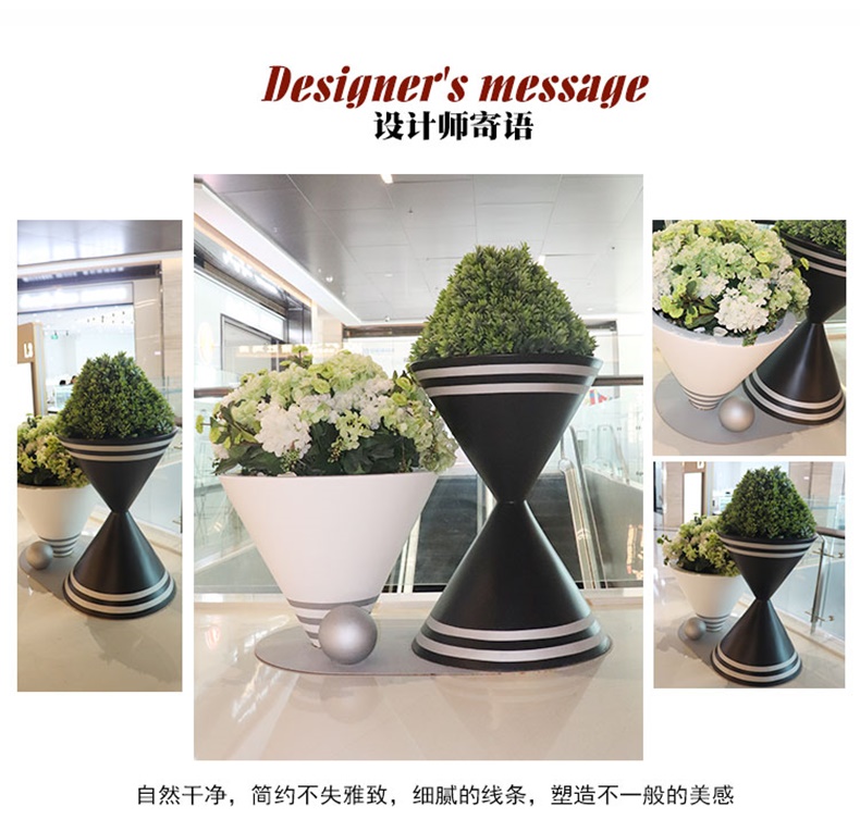 玻璃鋼沙漏創(chuàng)意花盆