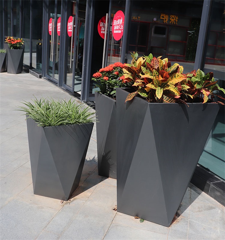 玻璃鋼幾何菱形花盆 玻璃鋼幾何菱形花盆