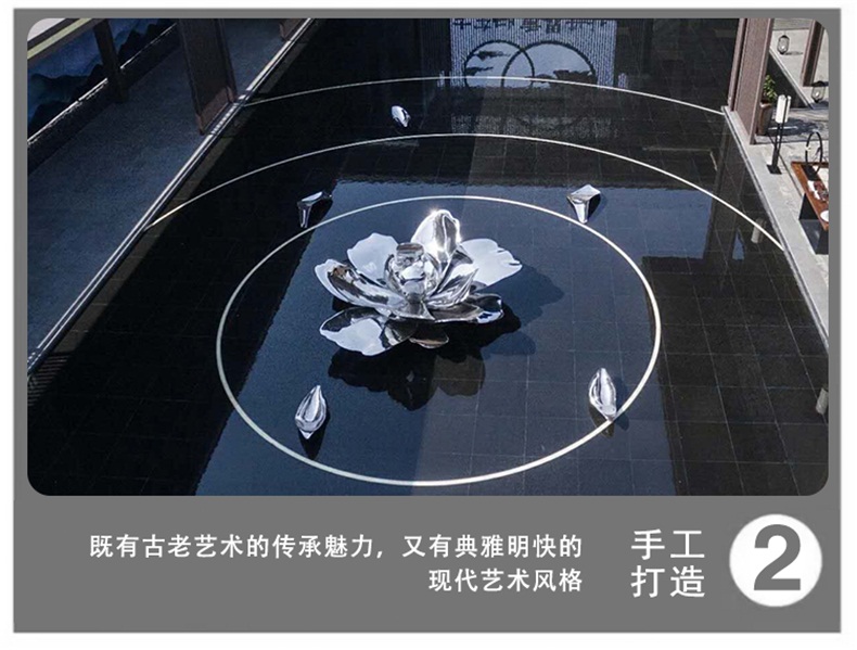 荷花不銹鋼雕塑景觀廣場(chǎng)售樓部雕塑