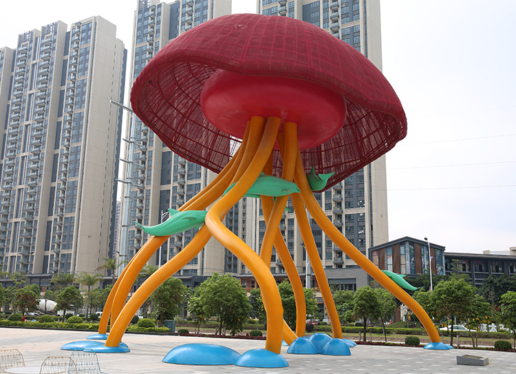 水母不銹鋼雕塑地標房產(chǎn)售樓部廣場大型擺件 水母不銹鋼雕塑地標房產(chǎn)售樓部廣場大型擺件