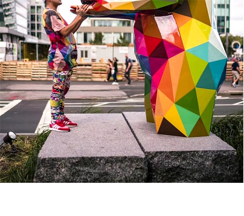 動(dòng)物玻璃鋼雕塑不銹鋼鹿擺件定制