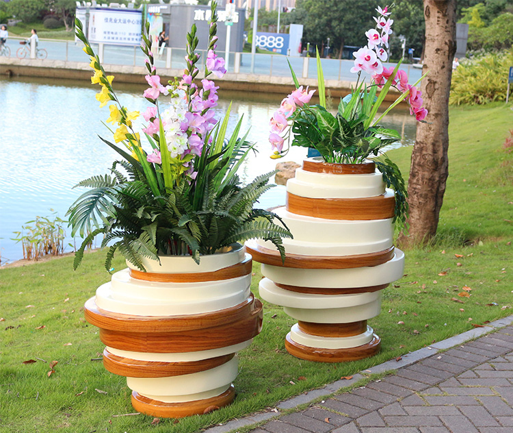 異形戶外玻璃鋼花盆 異形戶外玻璃鋼花盆