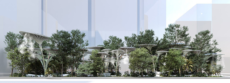 迪拜不銹鋼園林景觀雕塑案例