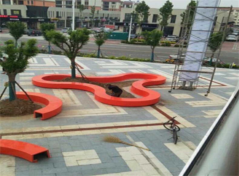 戶外玻璃鋼長條樹池坐凳 戶外玻璃鋼長條樹池坐凳