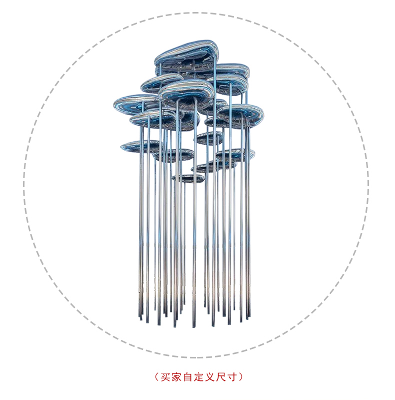 云朵不銹鋼景觀雕塑創(chuàng)意園林造型擺件 云朵不銹鋼景觀雕塑創(chuàng)意園林造型擺件