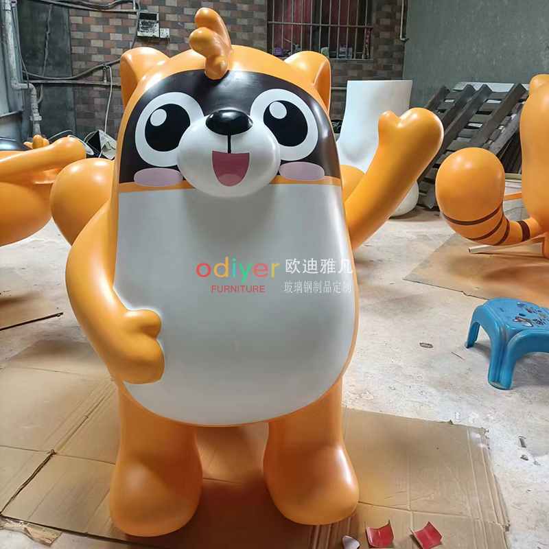 玻璃鋼卡通雕塑公仔玩偶形象擺件藝術(shù)造型美陳景觀小品