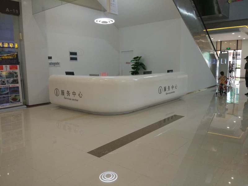 淡水商場(chǎng)玻璃鋼前臺(tái)家具花盆座椅