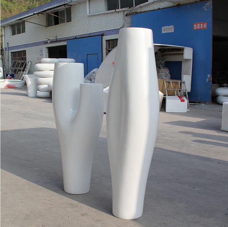 玻璃鋼樹杈花盆個性組合花器花缽Y形花柱商場酒店大花盆