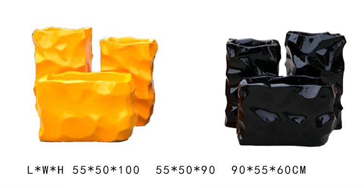 玻璃鋼花盆組合商場創(chuàng)意組合花器戶外公共區(qū)美陳花缽園林景觀花箱