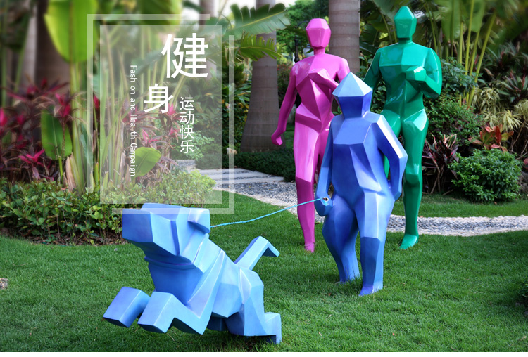 健身運動玻璃鋼雕塑人物景觀公園學校廣場雕塑