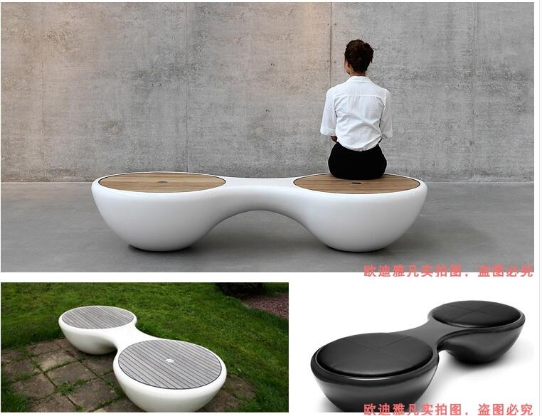 玻璃鋼木紋面戶外景觀坐凳 玻璃鋼木紋面戶外景觀坐凳