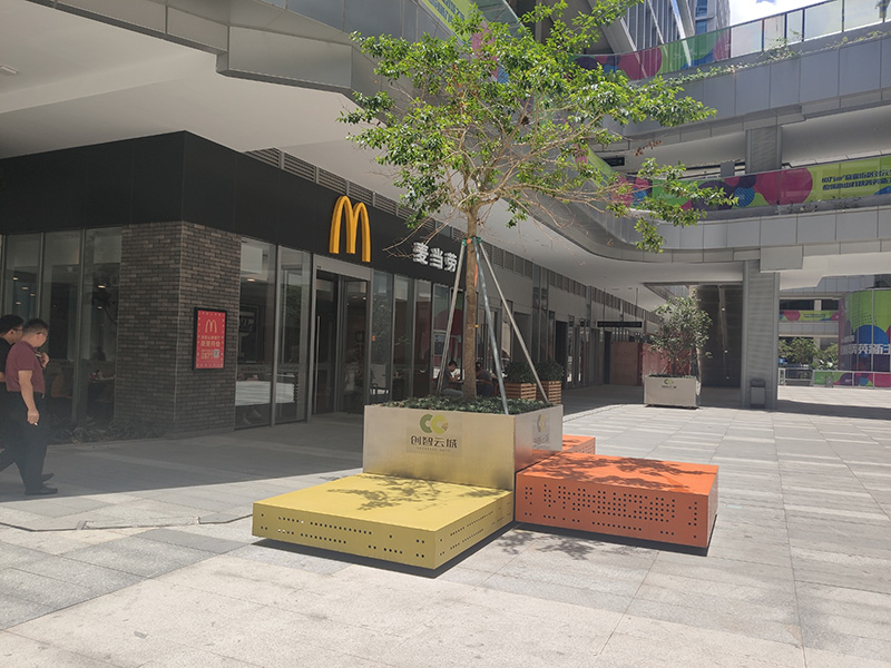 不銹鋼鍍鋅板戶外景觀坐凳 不銹鋼鍍鋅板戶外景觀坐凳