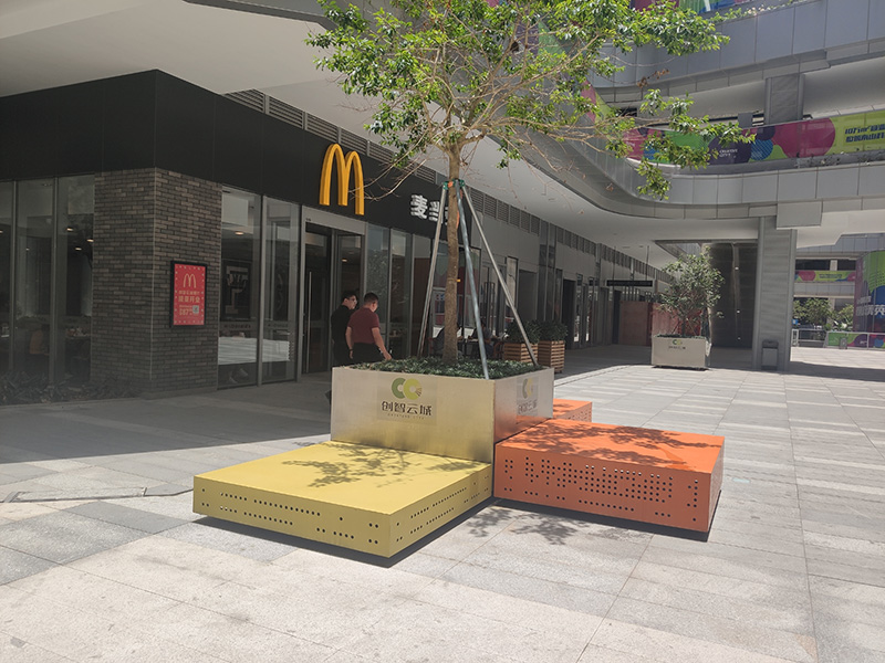 不銹鋼鍍鋅板戶外景觀坐凳 不銹鋼鍍鋅板戶外景觀坐凳