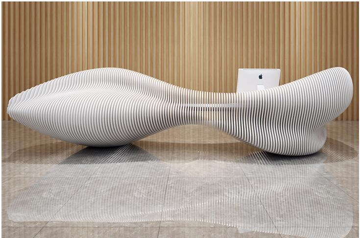 玻璃鋼異形前臺(tái)服務(wù)吧臺(tái)