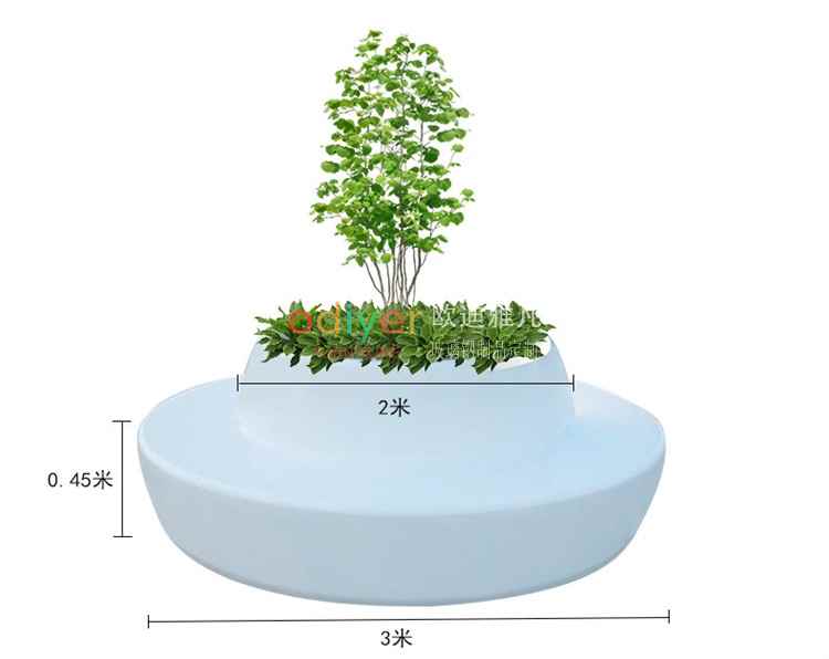 玻璃鋼圓形花壇戶外GRC樹池坐凳 玻璃鋼圓形花壇戶外GRC樹池坐凳