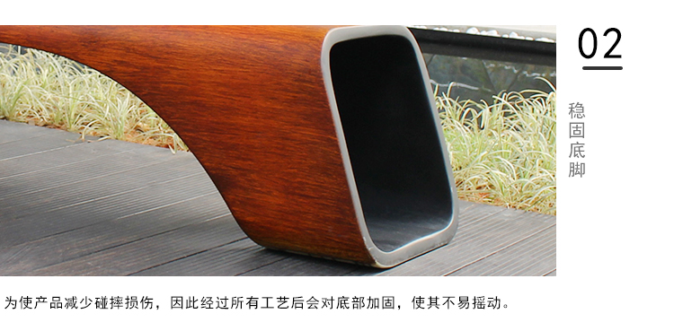 玻璃鋼木紋長條坐凳 玻璃鋼木紋長條坐凳