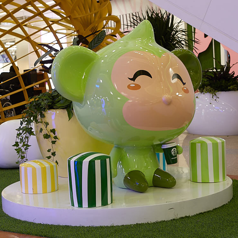 玻璃鋼猴子雕塑藝術卡通景觀小品擺件