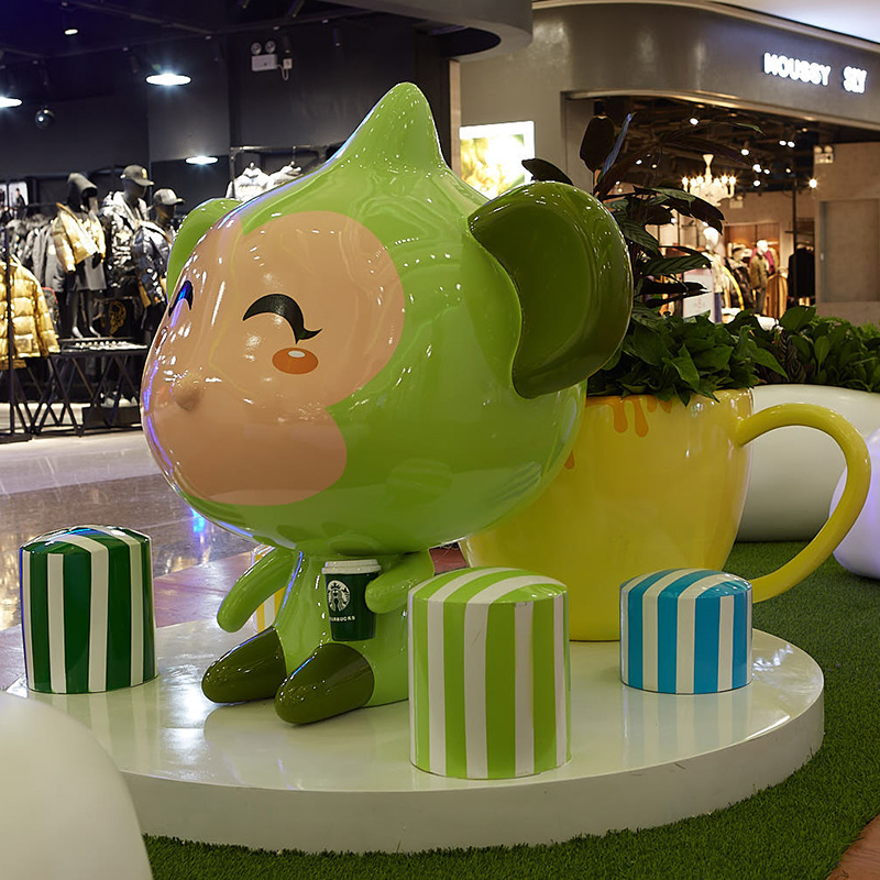 玻璃鋼猴子雕塑藝術卡通景觀小品擺件