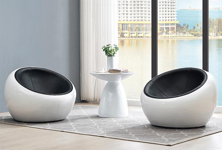 玻璃鋼家具廠家，生產定制的玻璃鋼創(chuàng)意椅半圓球形椅!