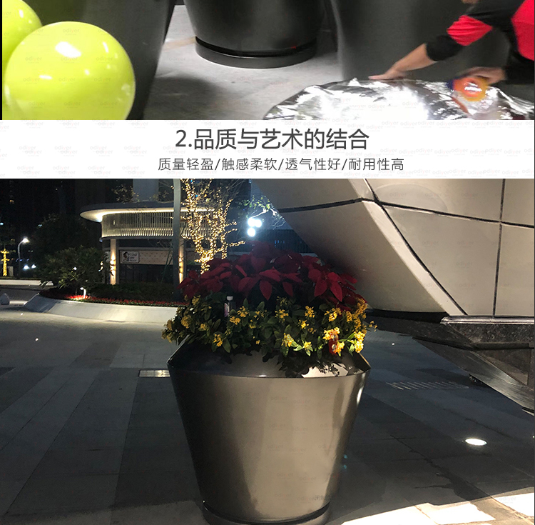 玻璃鋼大型戶外花盆商業(yè)廣場街區(qū)景觀花盆