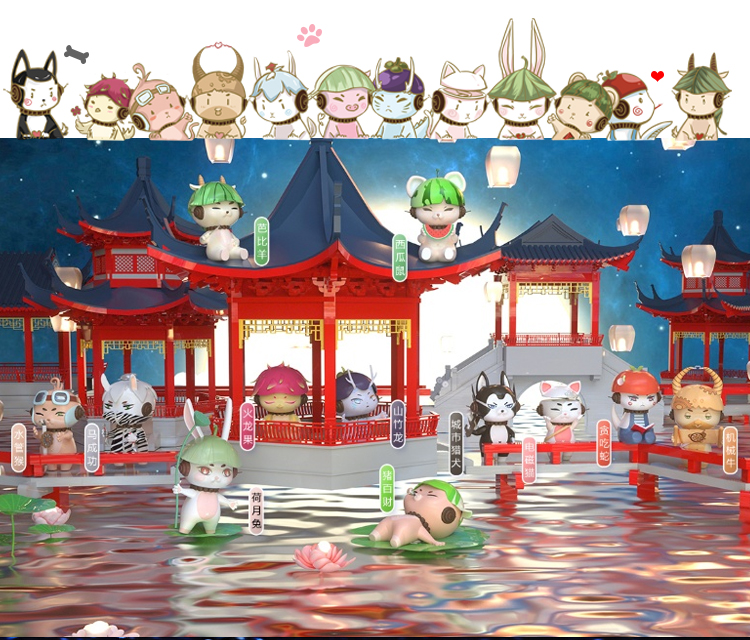 玻璃鋼原創(chuàng)IP卡通公仔雕塑動(dòng)物擺件