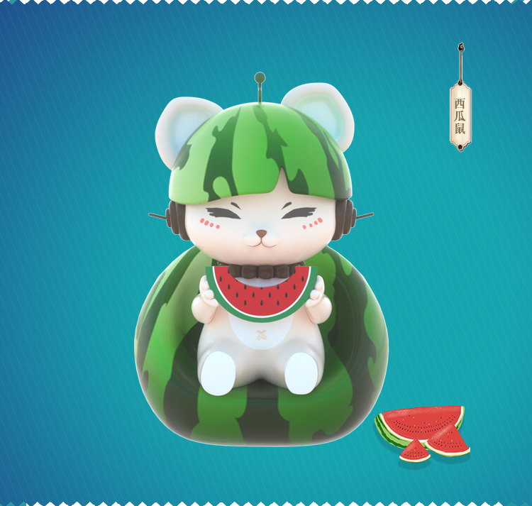 玻璃鋼原創(chuàng)IP卡通公仔雕塑動(dòng)物擺件