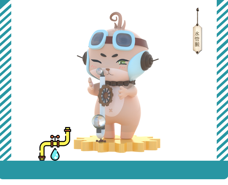 玻璃鋼原創(chuàng)IP卡通公仔雕塑動(dòng)物擺件