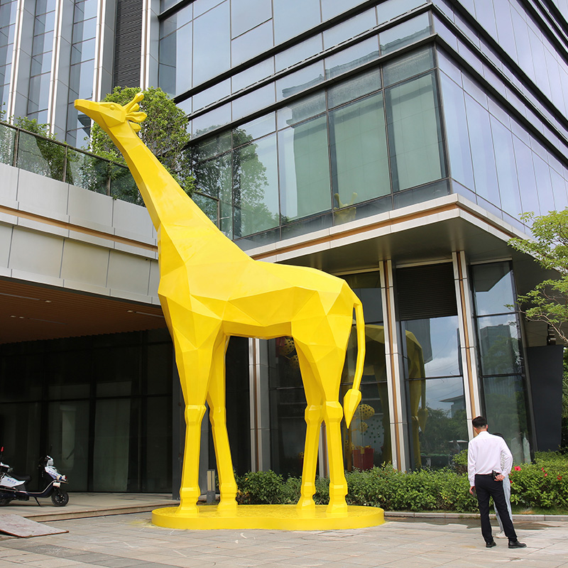 玻璃鋼長頸鹿雕塑大型景觀動(dòng)物擺件美陳小品 玻璃鋼長頸鹿雕塑大型景觀動(dòng)物擺件美陳小品