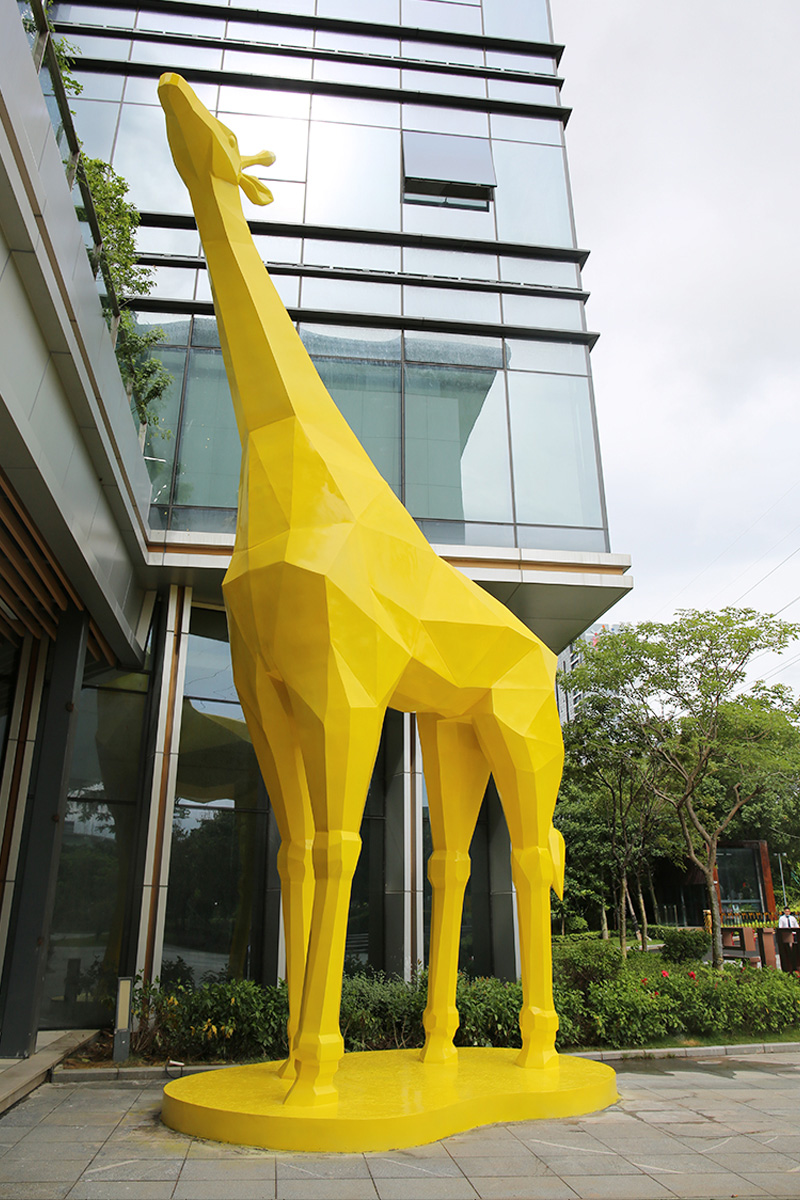 玻璃鋼長頸鹿雕塑大型景觀動(dòng)物擺件美陳小品 玻璃鋼長頸鹿雕塑大型景觀動(dòng)物擺件美陳小品