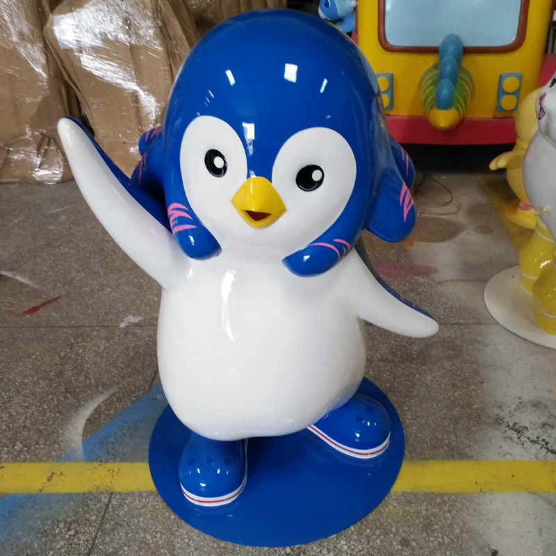 玻璃鋼企鵝雕塑海洋主題擺件 玻璃鋼企鵝雕塑海洋主題擺件