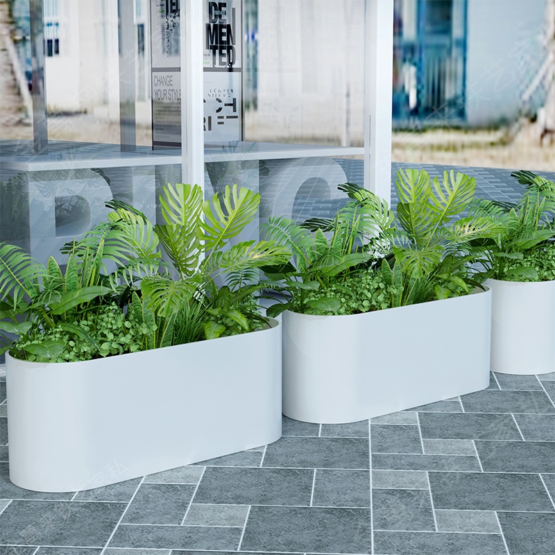 景區(qū)市政工程玻璃鋼長方形種植花箱 景區(qū)市政工程玻璃鋼長方形種植花箱