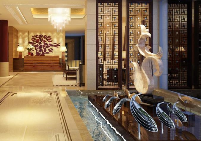 不銹鋼魚雕塑水景藝術(shù)景觀擺件