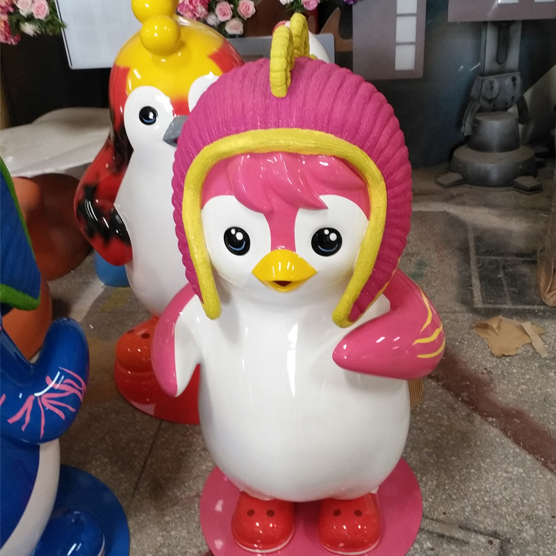 玻璃鋼企鵝雕塑海洋主題擺件 玻璃鋼企鵝雕塑海洋主題擺件