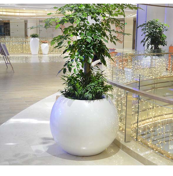 戶外玻璃鋼圓形花盆球形景觀種植花盆 戶外玻璃鋼圓形花盆球形景觀種植花盆