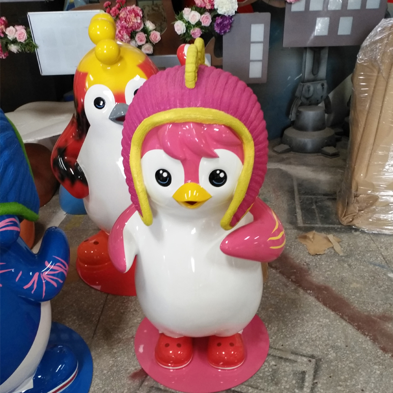 玻璃鋼企鵝雕塑海洋主題擺件 玻璃鋼企鵝雕塑海洋主題擺件