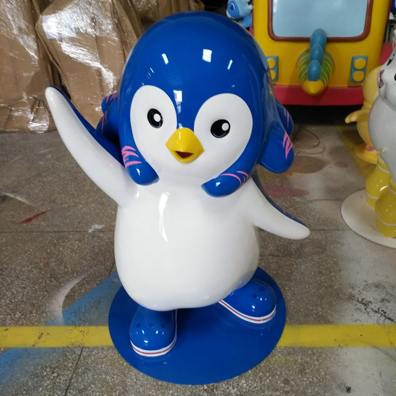 玻璃鋼企鵝雕塑海洋主題擺件 玻璃鋼企鵝雕塑海洋主題擺件