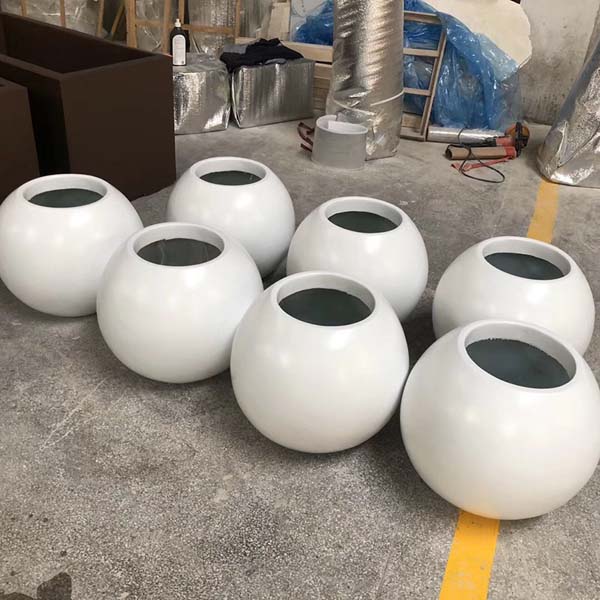 戶外玻璃鋼圓形花盆球形景觀種植花盆 戶外玻璃鋼圓形花盆球形景觀種植花盆