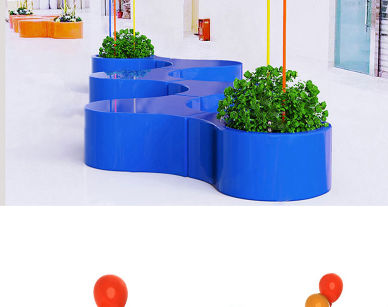 玻璃鋼氣球造型坐凳戶外景觀藝術(shù)座椅