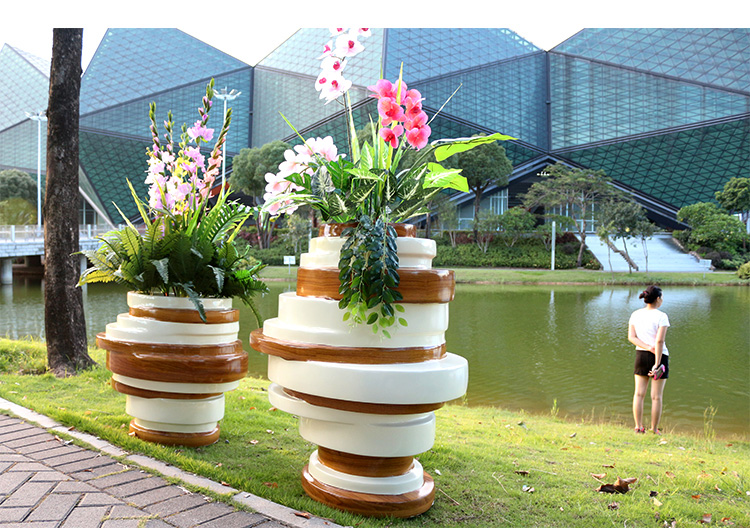 異形戶外玻璃鋼花盆 異形戶外玻璃鋼花盆