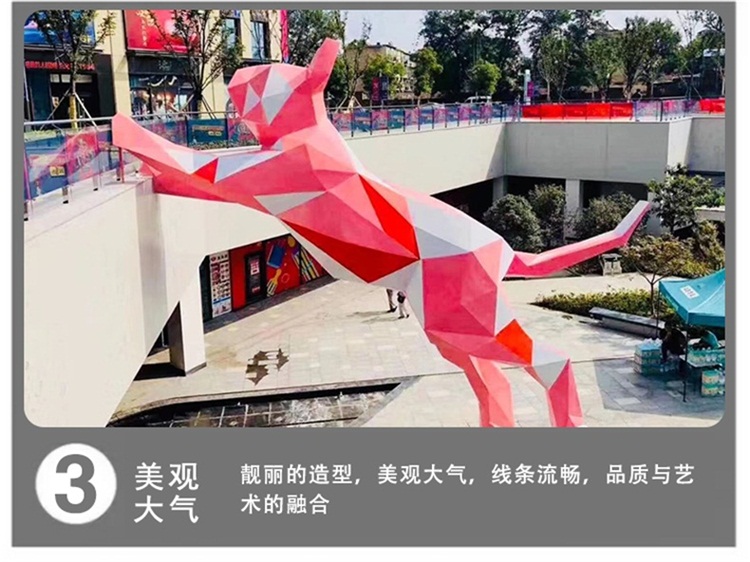 動(dòng)物玻璃鋼雕塑不銹鋼鹿擺件定制