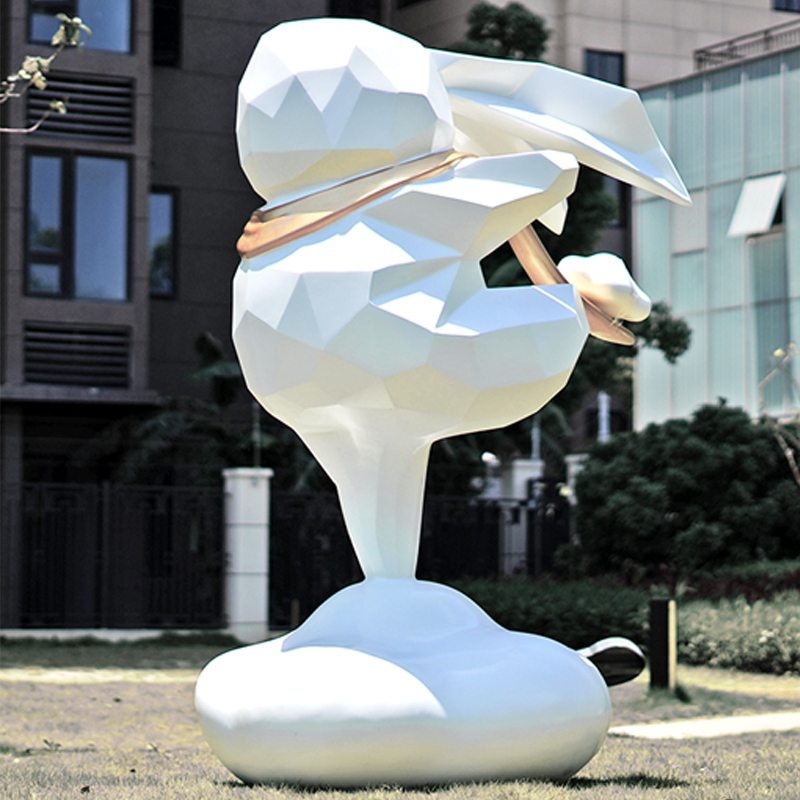 玻璃鋼兔子動(dòng)物雕塑氣球景觀小品擺件 玻璃鋼兔子動(dòng)物雕塑氣球景觀小品擺件